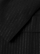 TOM FORD - Double-Breasted Striped Metallic Woven Tuxedo Jacket - Black