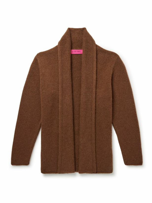 Photo: The Elder Statesman - Shawl-Collar Cashmere Cardigan - Brown