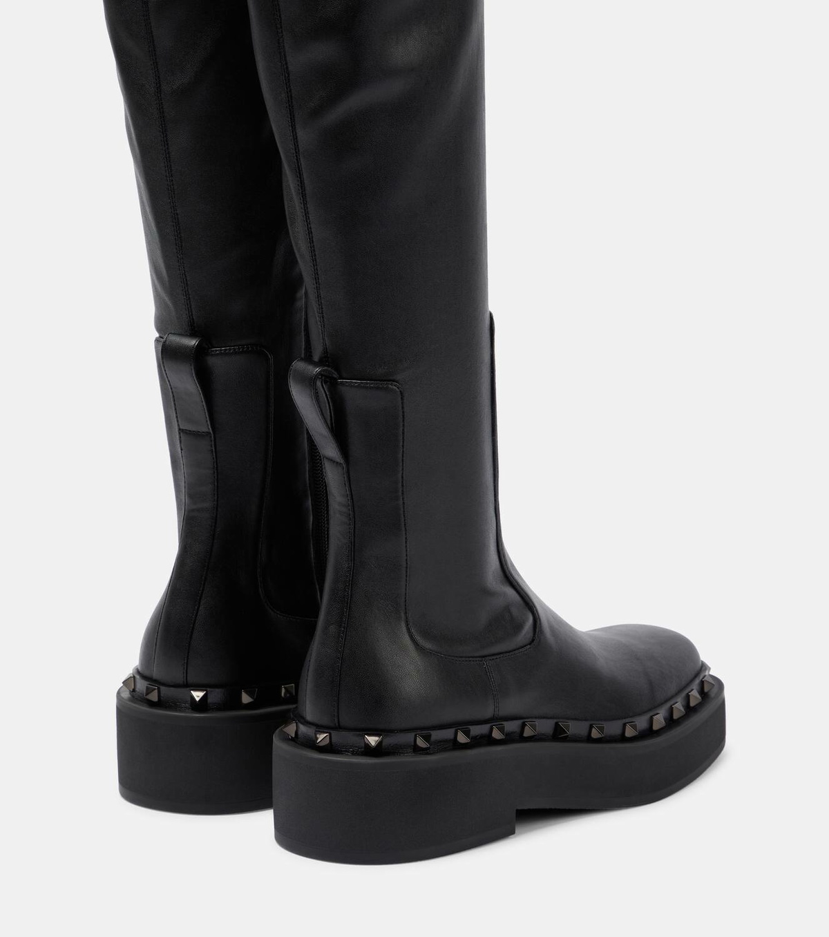【VALENTINO】M-WAY Boots 39 Valentino Garavani Rockstud M-Way Black Ankle Boots Size 37