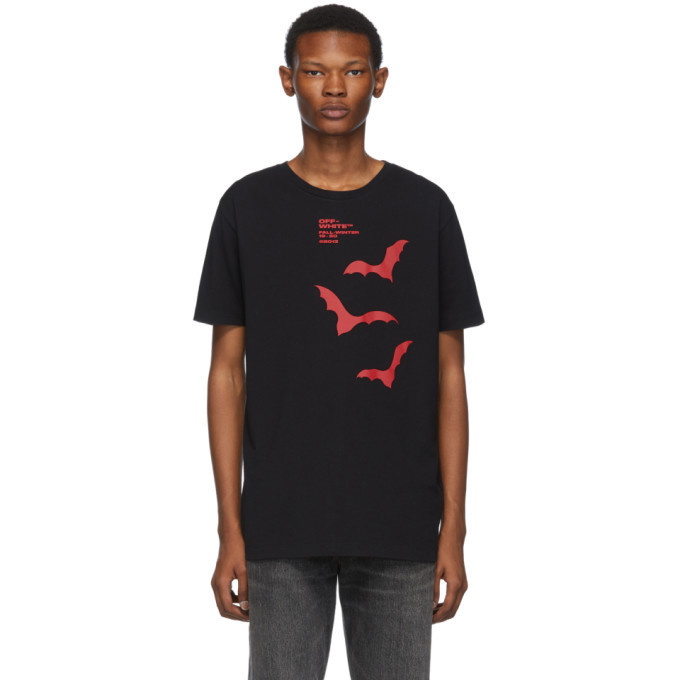 Photo: Off-White Black and Red Bats Slim T-Shirt