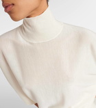 CO Asymmetric knitted cashmere top