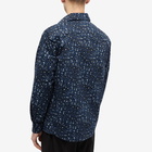 A.P.C. Men's Mathys Animal Print Overshirt in Marine