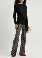 Diane Von Furstenberg Brooklyn Printed Jersey Trousers Multicoloured