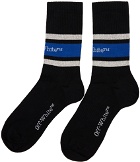 Off-White Black Striped Socks