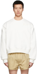 Recto SSENSE Exclusive White Logo Sweatshirt