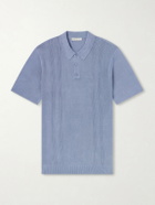 Onia - Knitted Polo Shirt - Blue