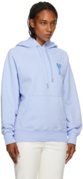 AMI Paris Blue Ami De Cœur Hoodie