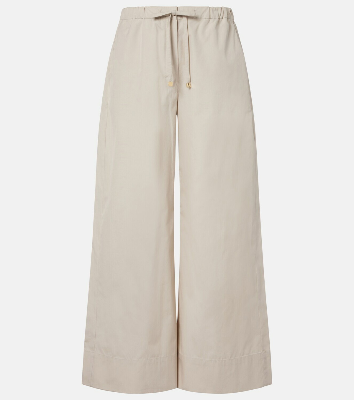 'S Max Mara Cotton poplin wide-leg pants