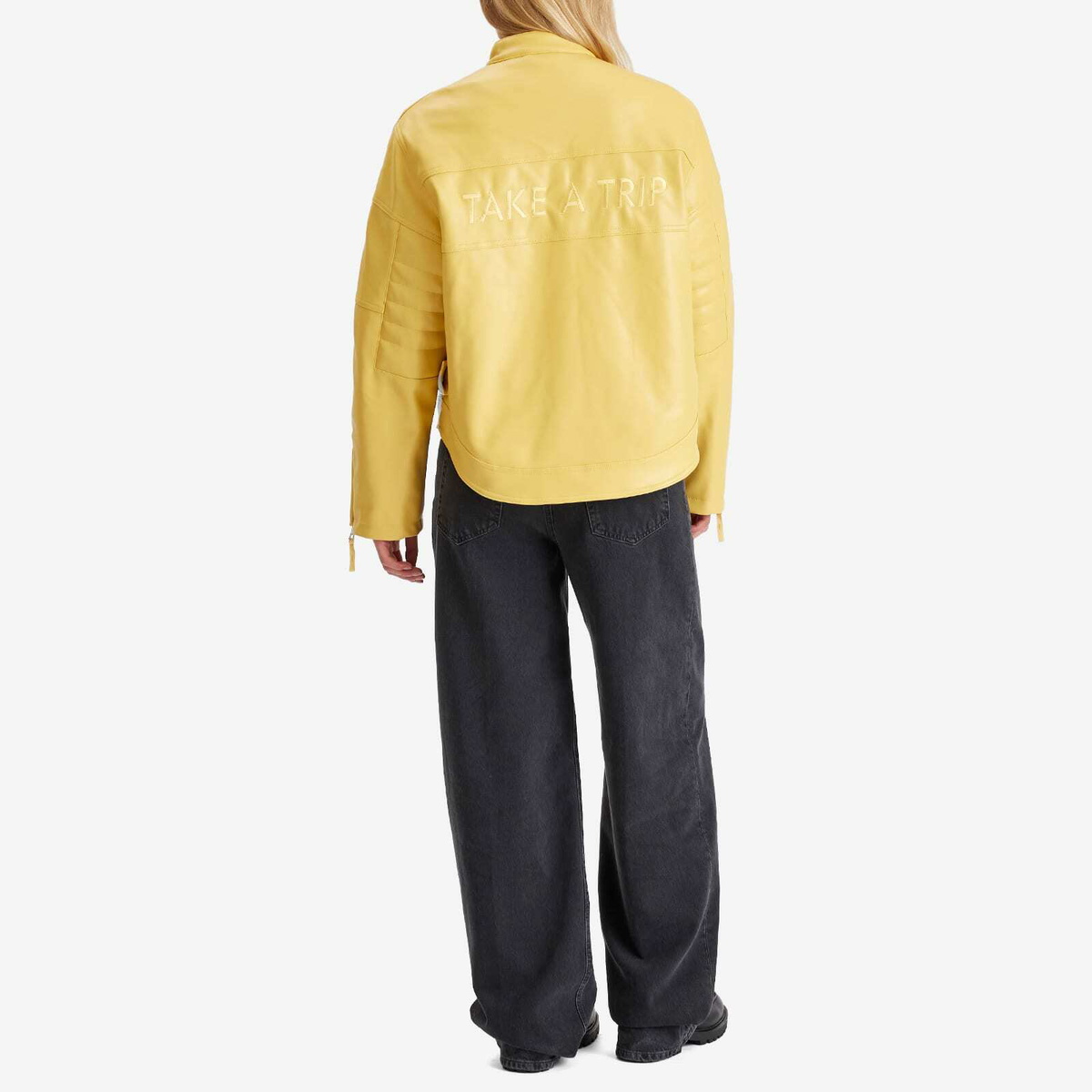 House Of Sunny Women's The Racer Jacket in Butter