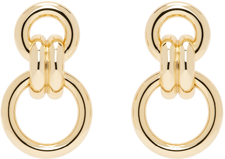 Photo: ANINE BING Gold Round Link Drop Earrings