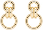 ANINE BING Gold Round Link Drop Earrings