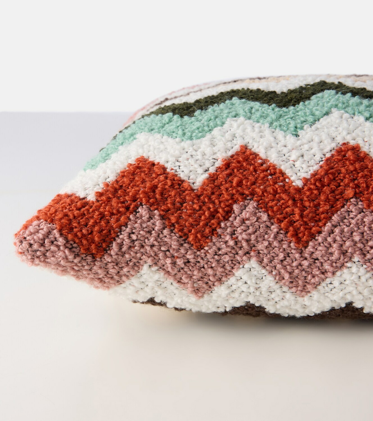 Missoni Riccio Zigzag cotton bouclé cushion