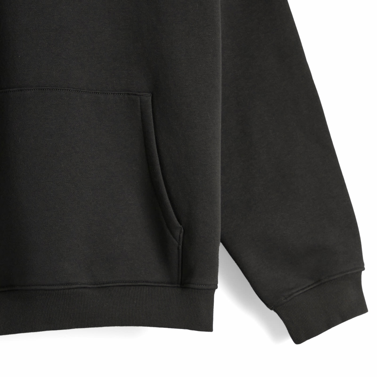 SKIMS Men's Fleece Lounge Relaxed Hoodie in Washed Onyx