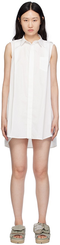 Photo: sacai Off-White Buttoned Minidress