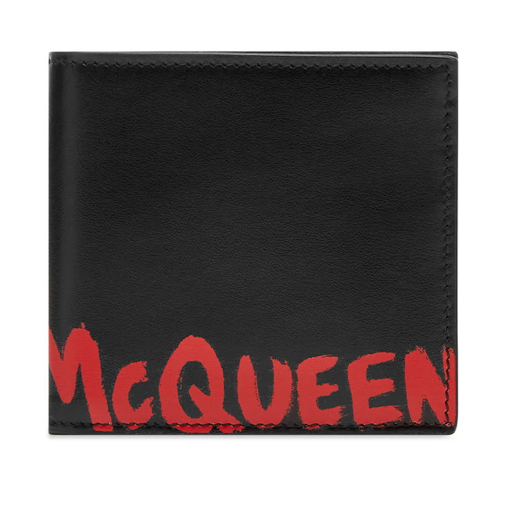 Photo: Alexander McQueen Graffiti Logo Billfold Wallet