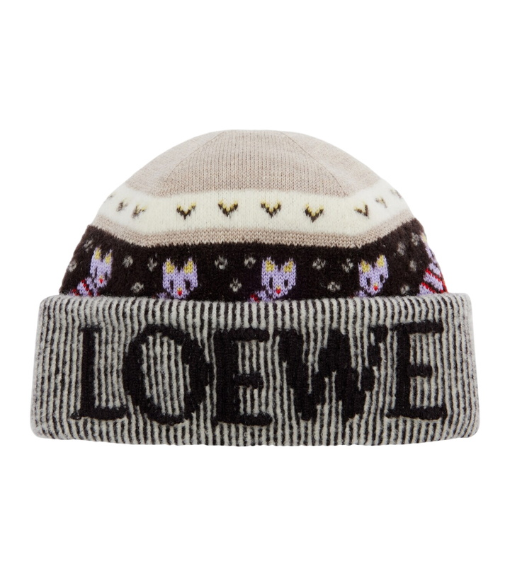 Photo: Loewe Logo wool-blend beanie