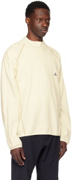 ROA Off-White Half-Zip Sweatshirt
