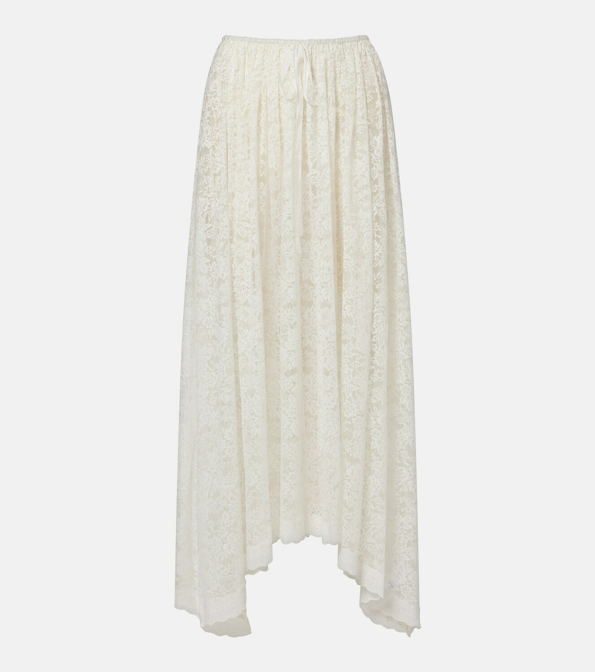 Dôen Zinnia asymmetric lace skirt
