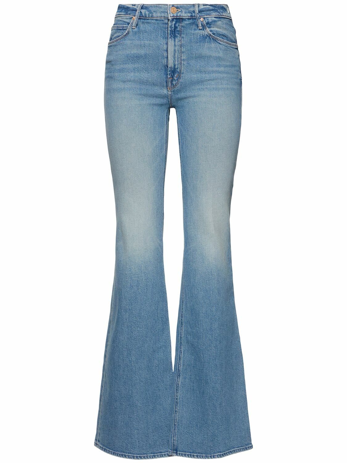 (ほぼ新品)MOTHER DENIM ライトブルー フレア MOTHER The Doozy High Rise Flare Jeans Mother