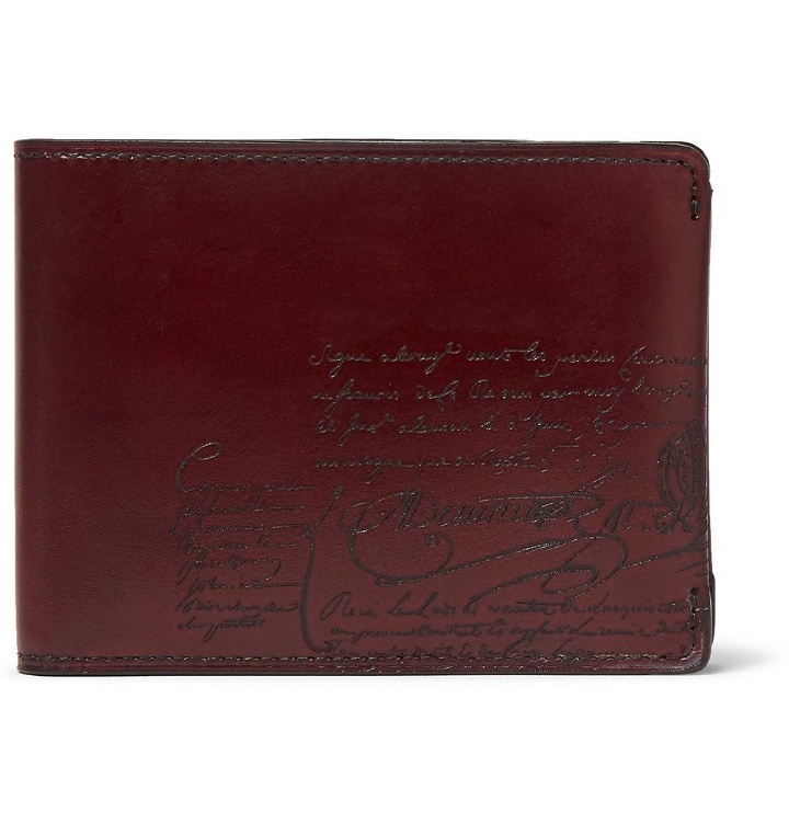 Photo: Berluti - Scritto Leather Billfold Wallet - Men - Burgundy