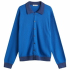 YMC Men's Rat Pack Cardigan in Blue/Navy