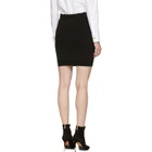 Pierre Balmain Black Button Miniskirt