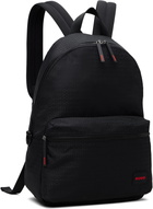Hugo Black Logo Patch Backpack
