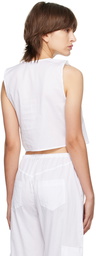 LESET White Yoko Camisole