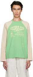 Kijun SSENSE Exclusive Green 'Oasis' Raglan T-Shirt