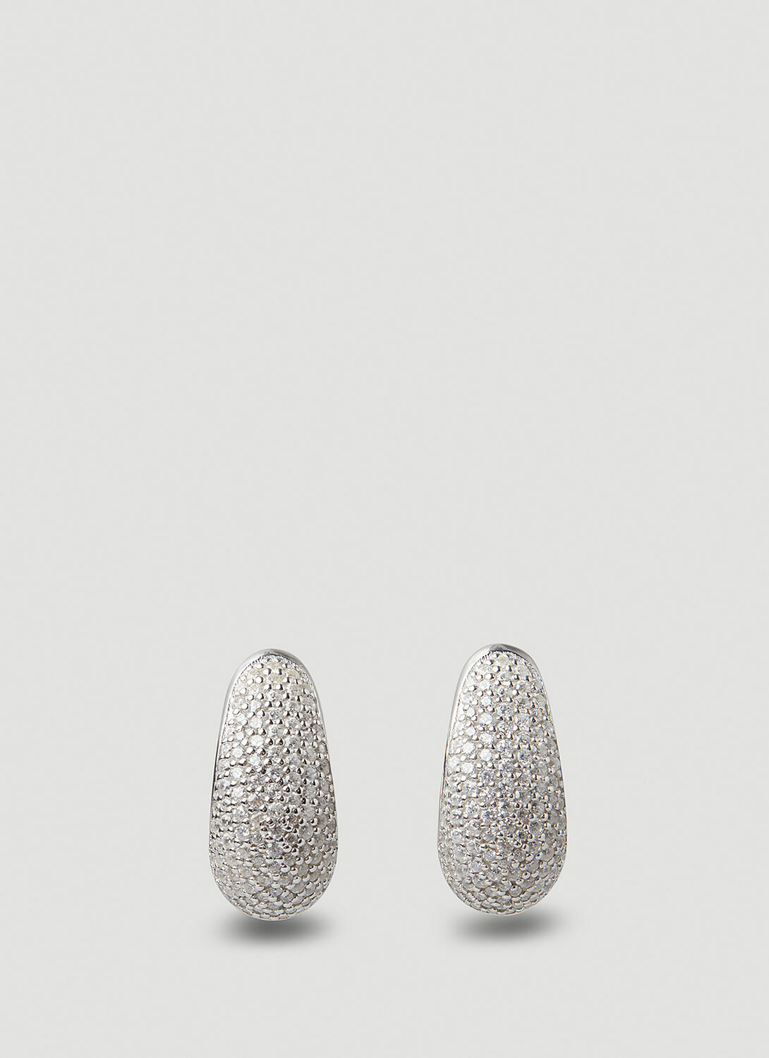 Tom Wood Ice Pavé Small Hoop Earrings