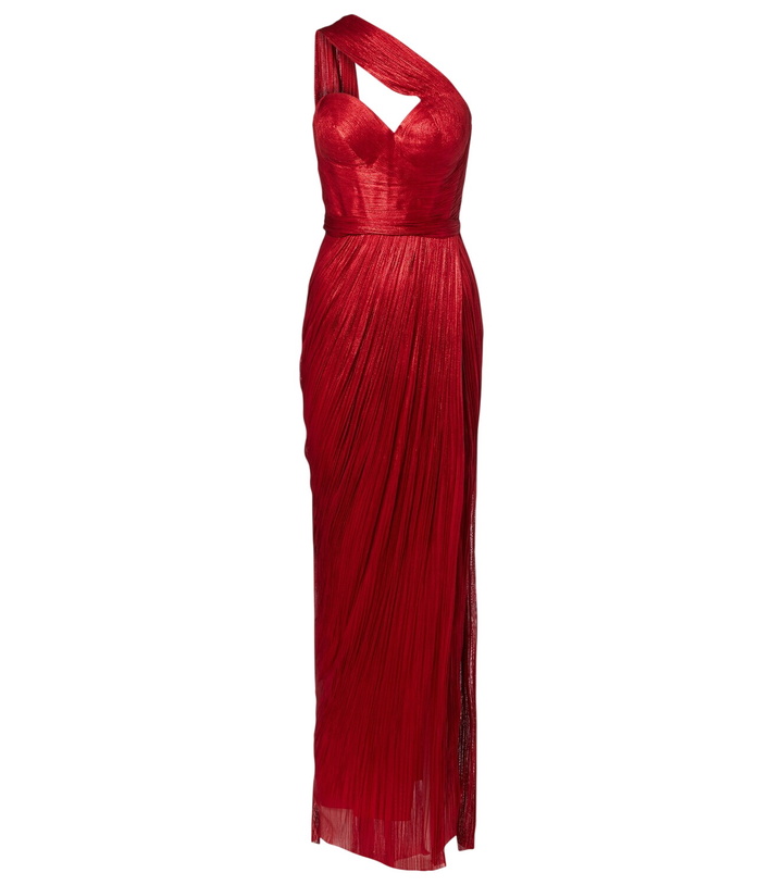 Photo: Maria Lucia Hohan Claudine scarf-detail silk mousseline gown