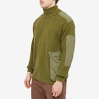 Norbit by Hiroshi Nozawa Men's Cordura Knit Turtle Neck Sweat in Olive