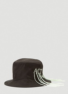 Acne Studios - Embroidered Bucket Hat in Black