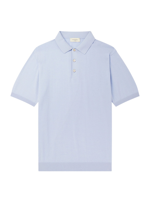Photo: PIACENZA 1733 - Cotton Polo Shirt - Blue
