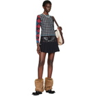 Chopova Lowena Black Swoon Miniskirt