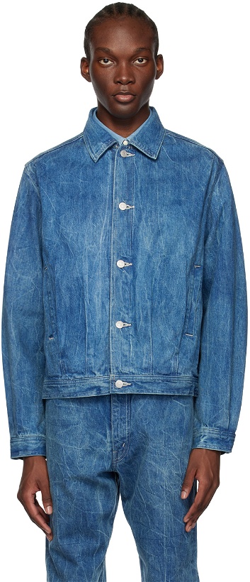 Photo: AURALEE Blue Faded Denim Jacket