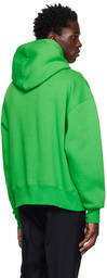 AMI Paris Green Ami De Coeur Hoodie