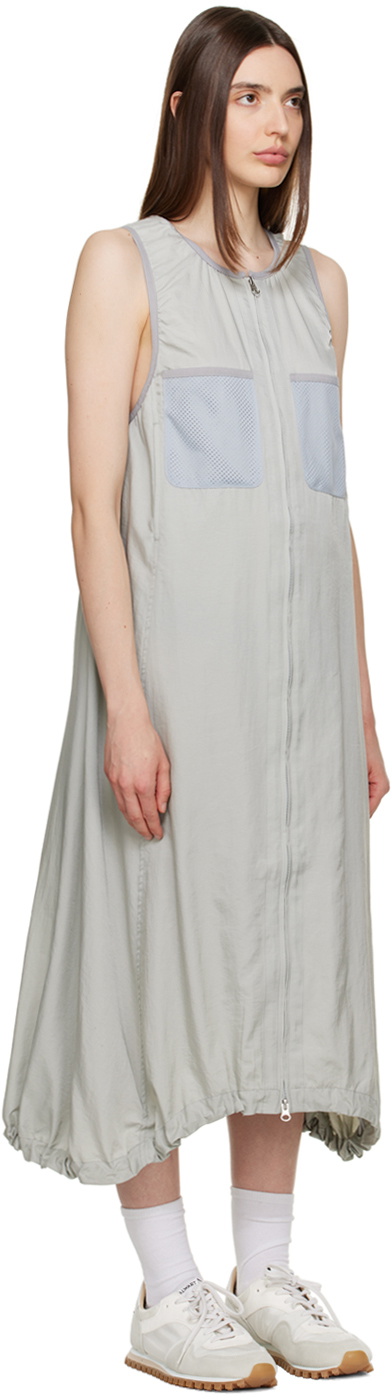 OPEN YY Gray Camper Midi Dress