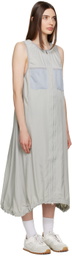 OPEN YY Gray Camper Midi Dress