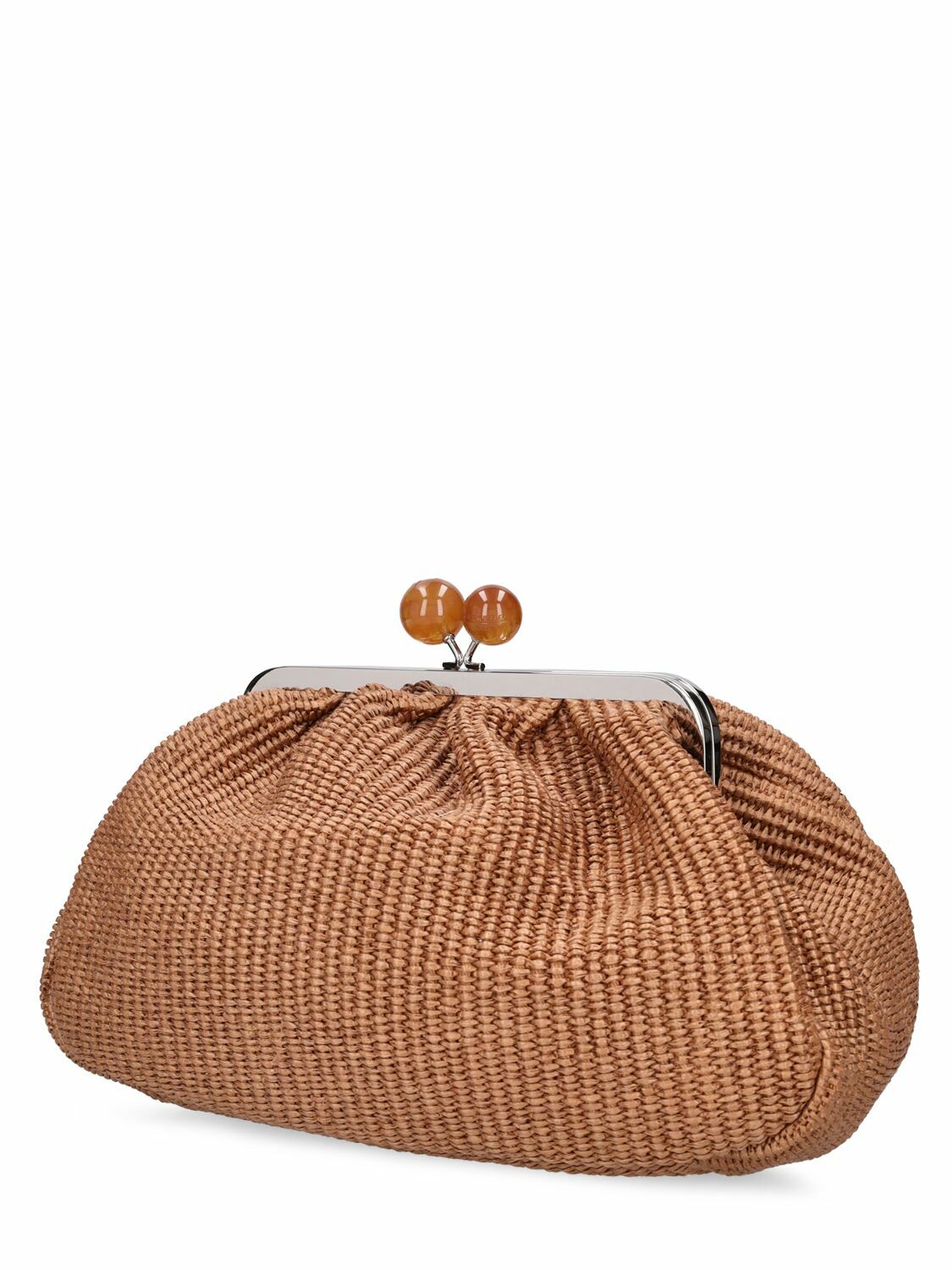 WEEKEND MAX MARA Fortuna Raffia Effect Clutch Weekend Max Mara
