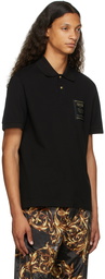 Versace Jeans Couture Black Warranty Label Polo