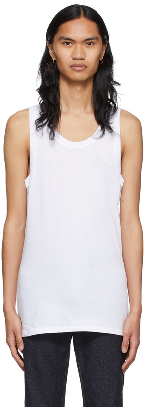 Photo: Vivienne Westwood Two-Pack White Organic Cotton Tank Top