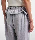 Magda Butrym Ruffled cotton-blend sweatpants