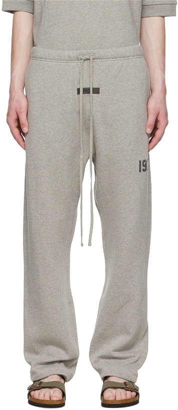 Photo: Fear of God ESSENTIALS Gray Cotton Lounge Pants