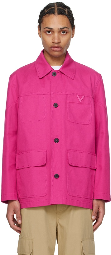 Photo: Valentino Pink Caban Jacket