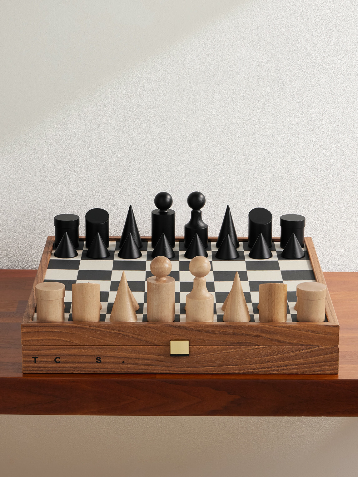The Conran Shop - Milos Wood and Felt Chess Set