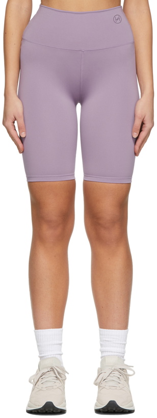 Photo: HÉROS Purple Recycled Italian Scuba Sport Shorts