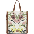 Valentino Multicolor Canvas World Alazzo Print Tote