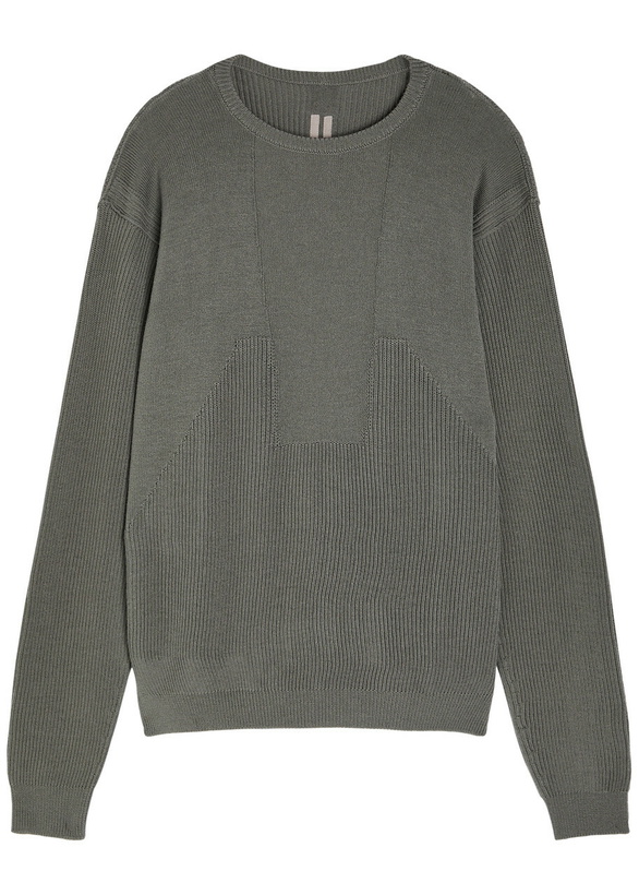 Photo: Rick Owens Ribbed Wool Jumper Brown