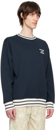 Drôle De Monsieur Navy 'Le Sweatshirt Slogan Sport' Sweatshirt